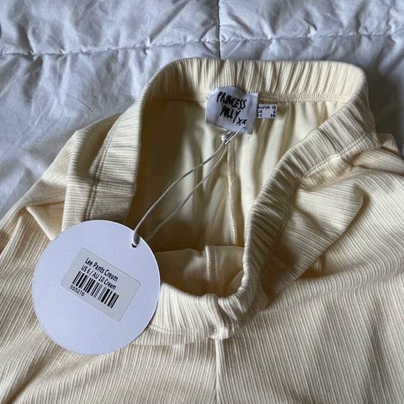 Cream Princess Polly pants size US 6 - Picture 2 of 4